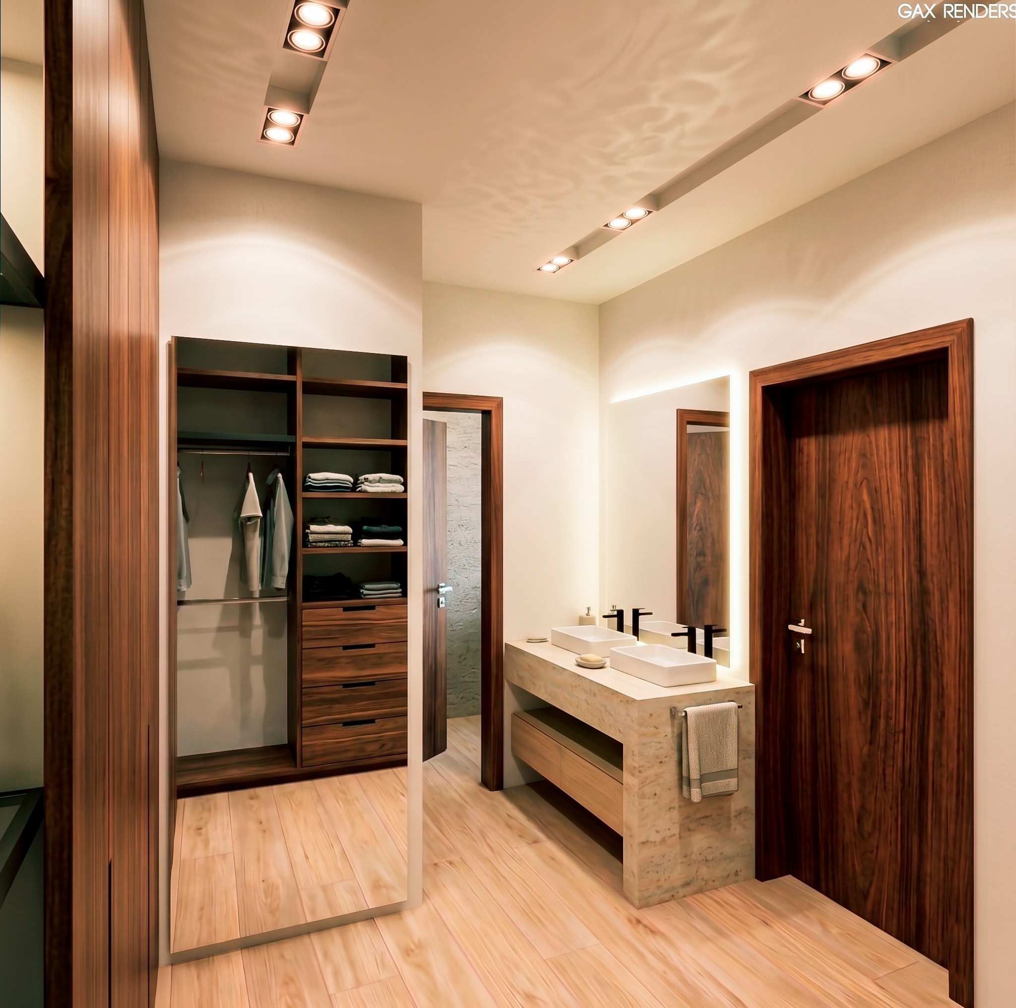 Vestidor y baño principal