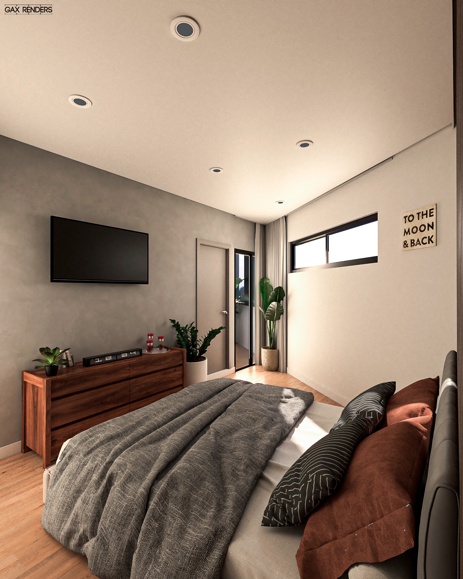 Habitación principal, vista diurna